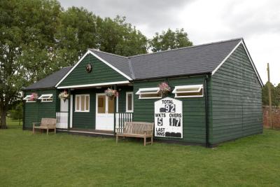 13.2m x 6.0m (44' x 20') Cricket Pavilion with 25 degree pitch natural slate roof